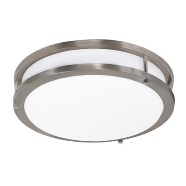 Gorgeousglow 14 in. Contemporary Round LED Ceiling Fixture with Acrylic Shade - 3000k GO3001384 - main